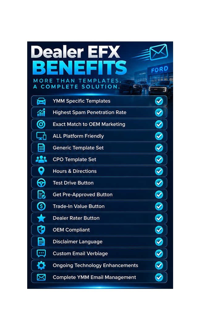 Dealer EFX benefits